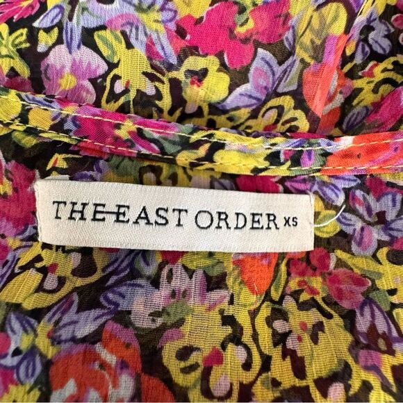 The East Order Freya Blouse Long Sleeve Floral Sheer Romantic Floral SZ XS - Picture 11 of 15